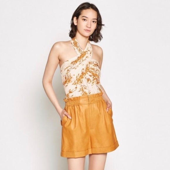 Joie Damein Silk Top - Peach Cream Size 8 NWT - Picture 3 of 6